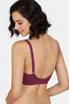 Zivame Maternity Double Layered Non Wired 3/4th Coverage Nursing Bra - Beet Red — thumbnail 2